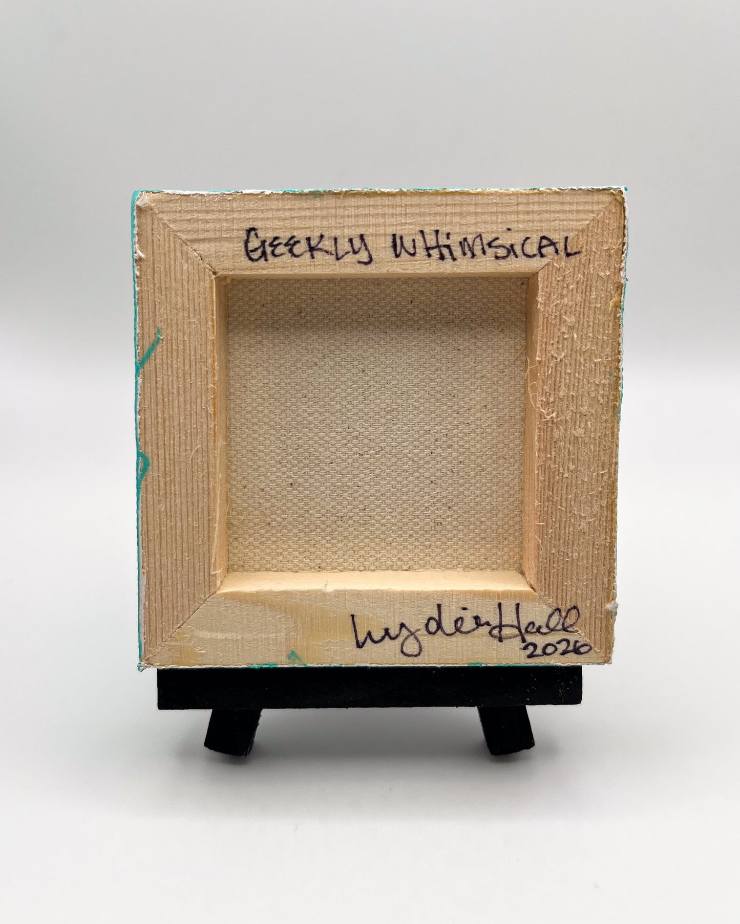 Mini Canvas Painting - Black Brushbuddy