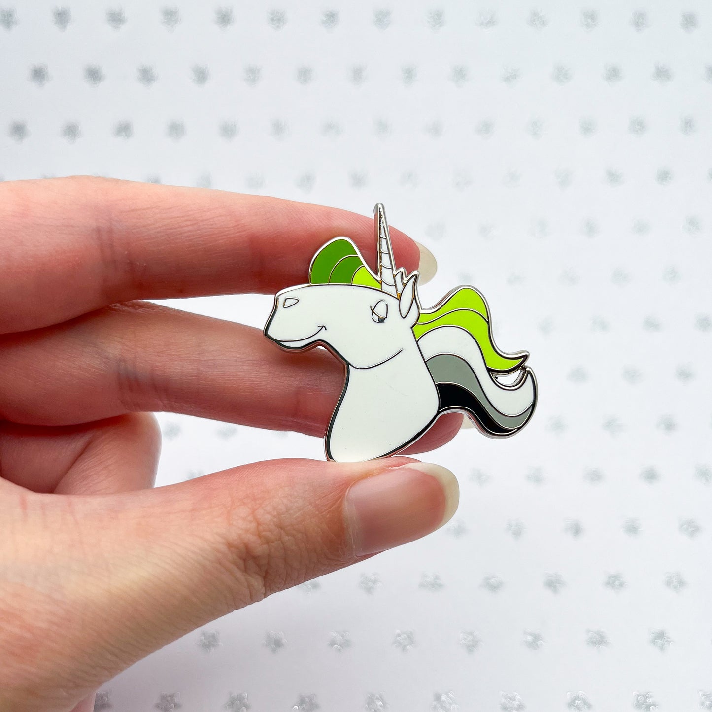 Pride-icorns! Pride Unicorn Enamel Pin - Aromantic