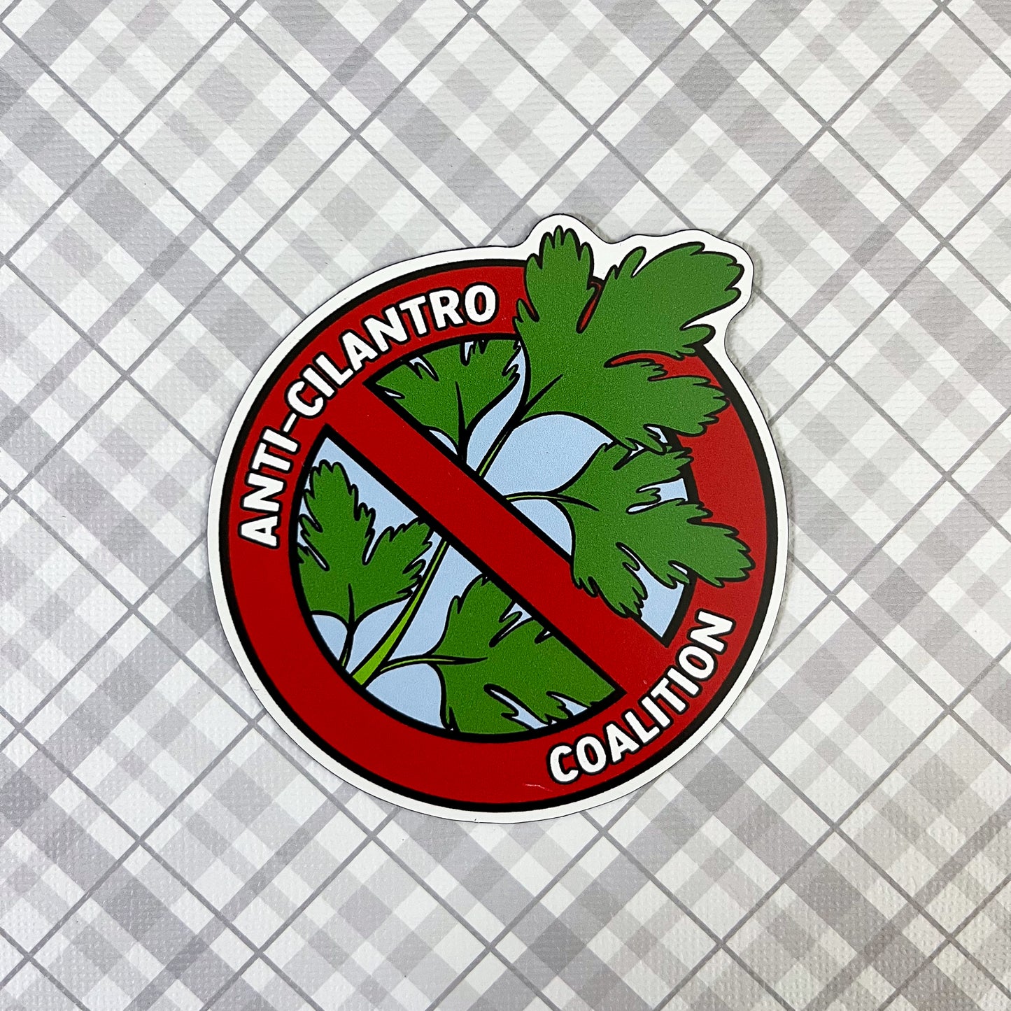 Anti-Cilantro Coalition Fridge Magnet
