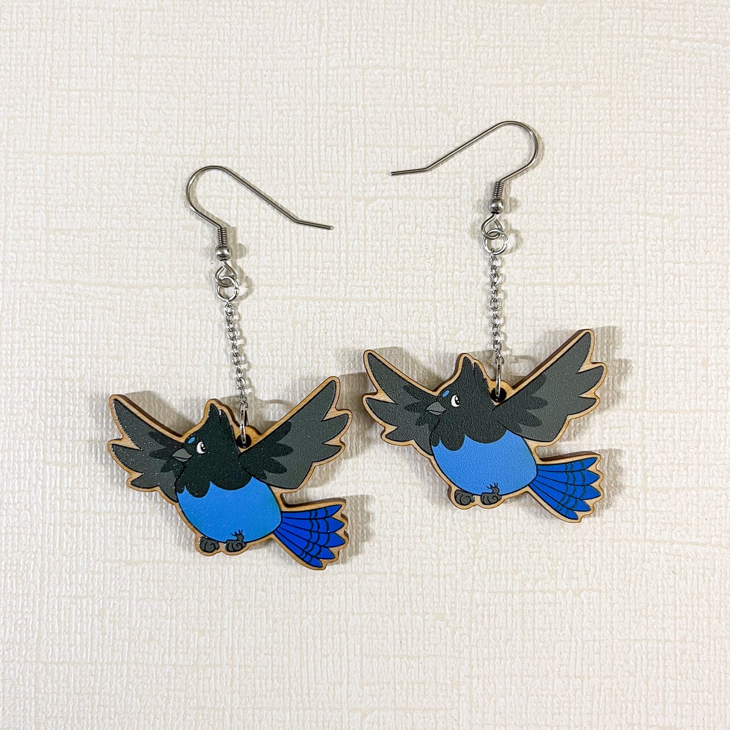 Steller's Jay Earrings