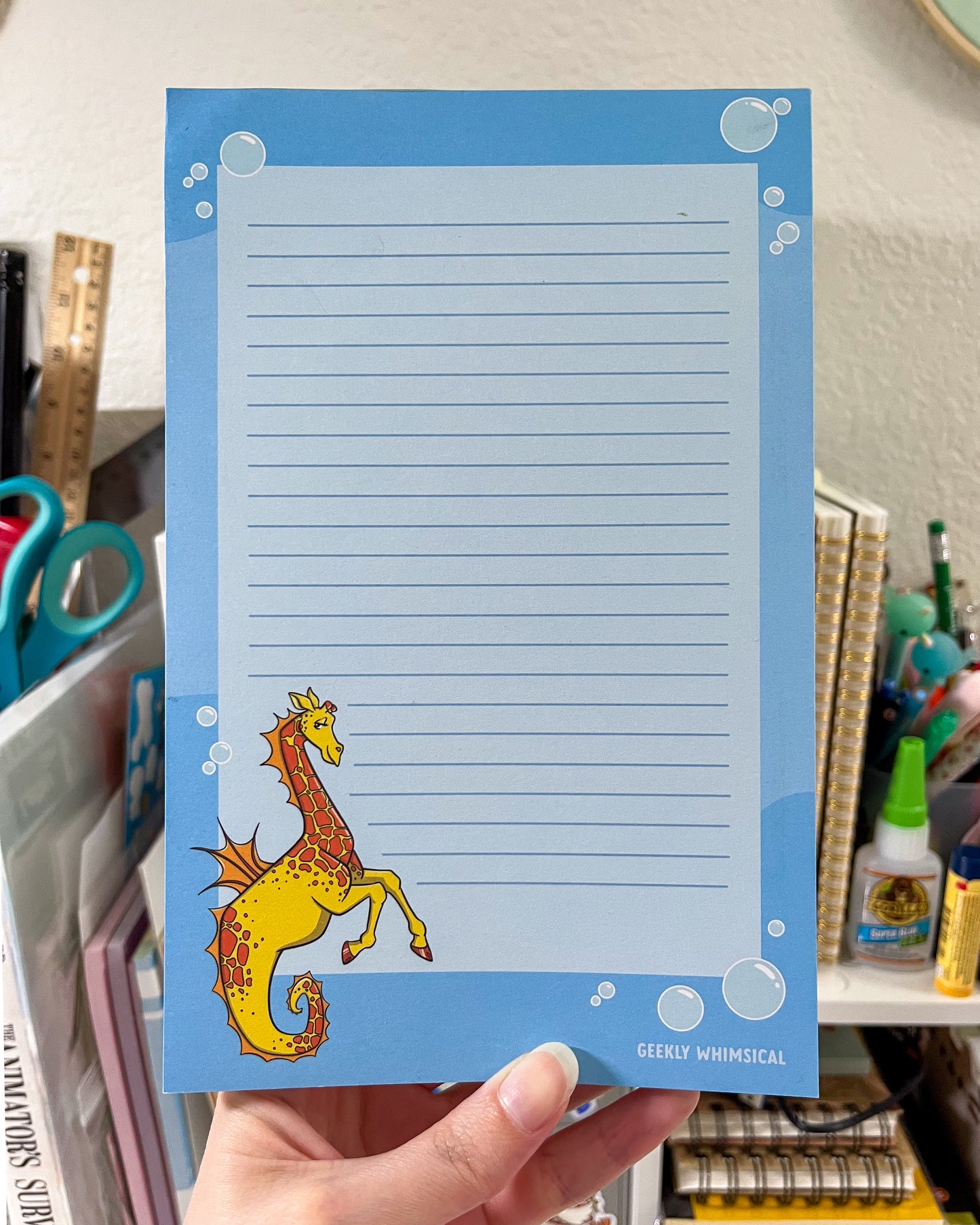 Sea Giraffe Lined Notepad