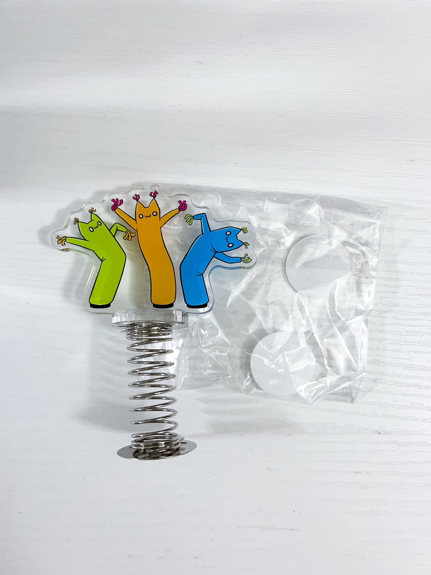 Wavy Tube Cats Rocking Acrylic Standee