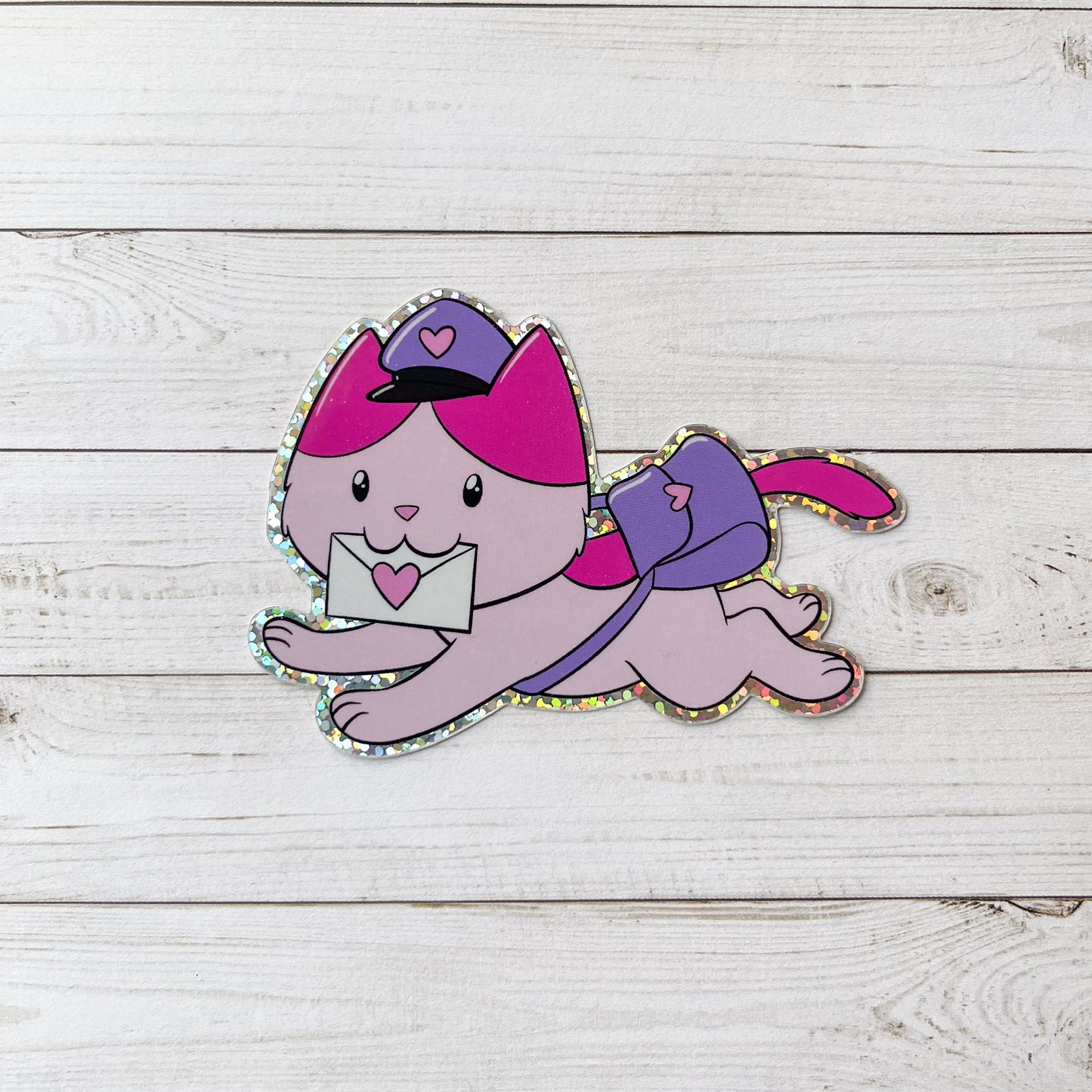Valentine Kitty Vinyl Sticker