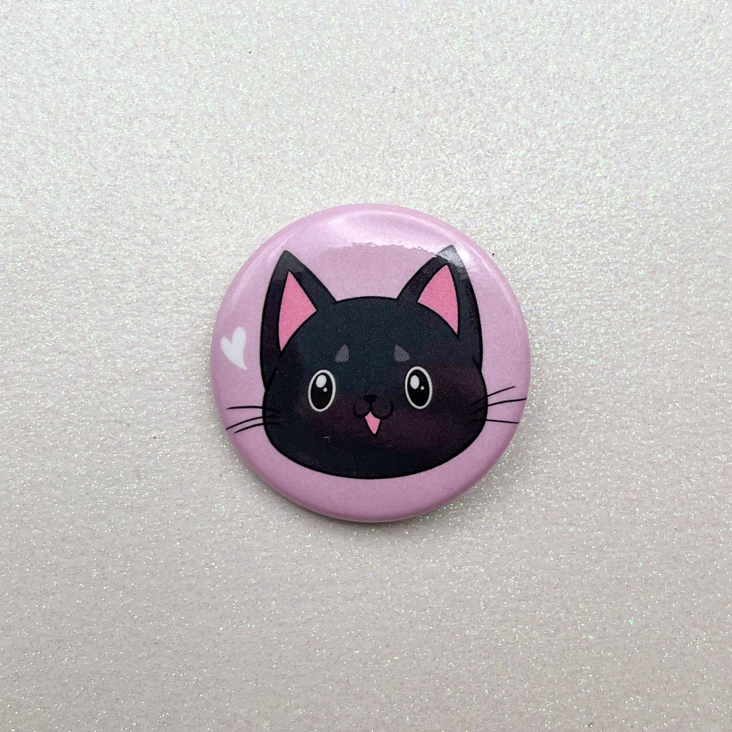 Black Cat Button