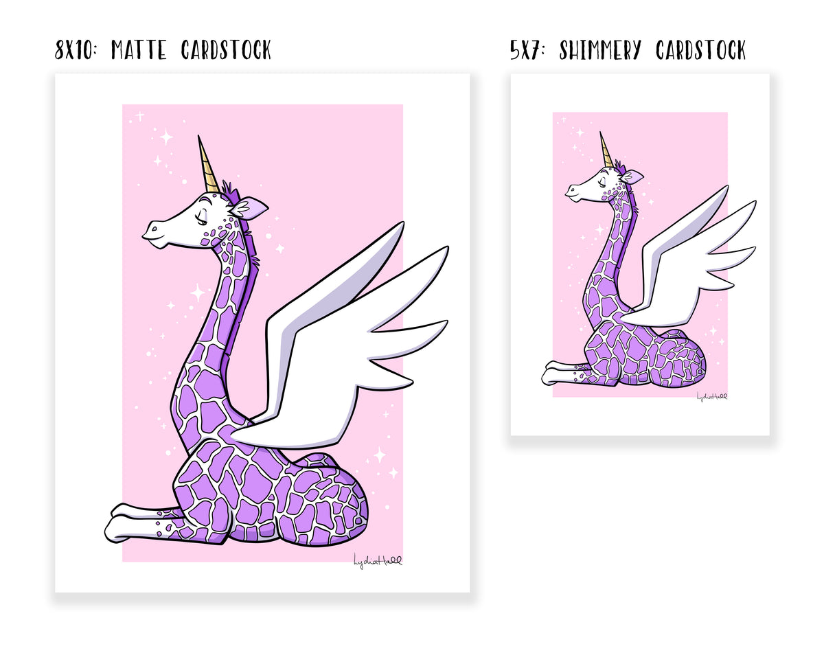 Fluffy Unicorn Art Print by Alis