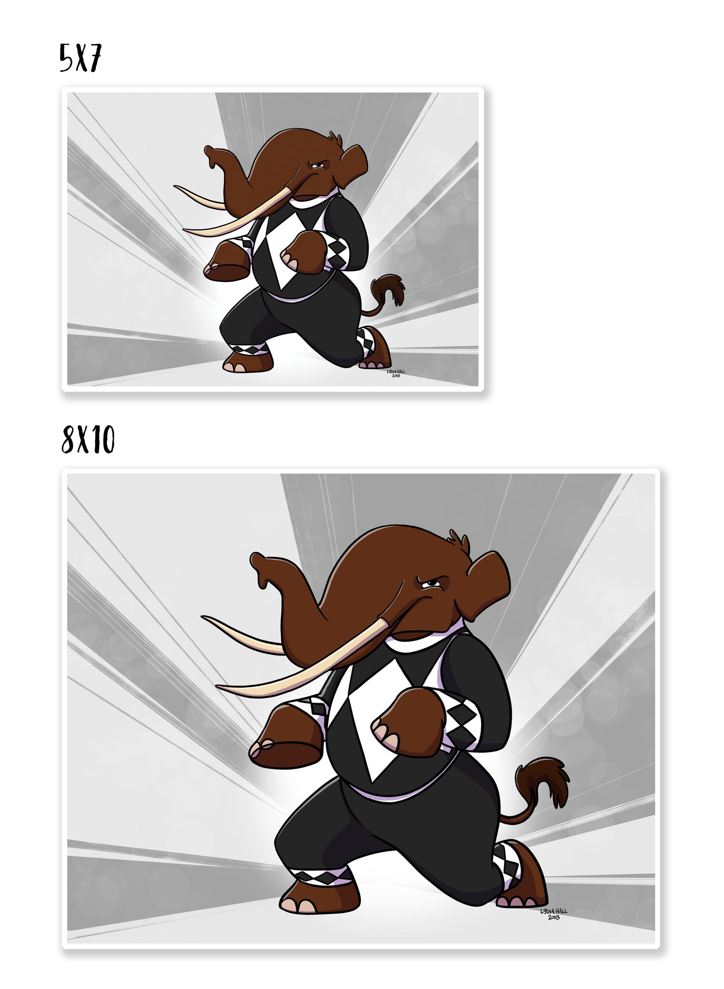 Black Dino Ranger - Art Print