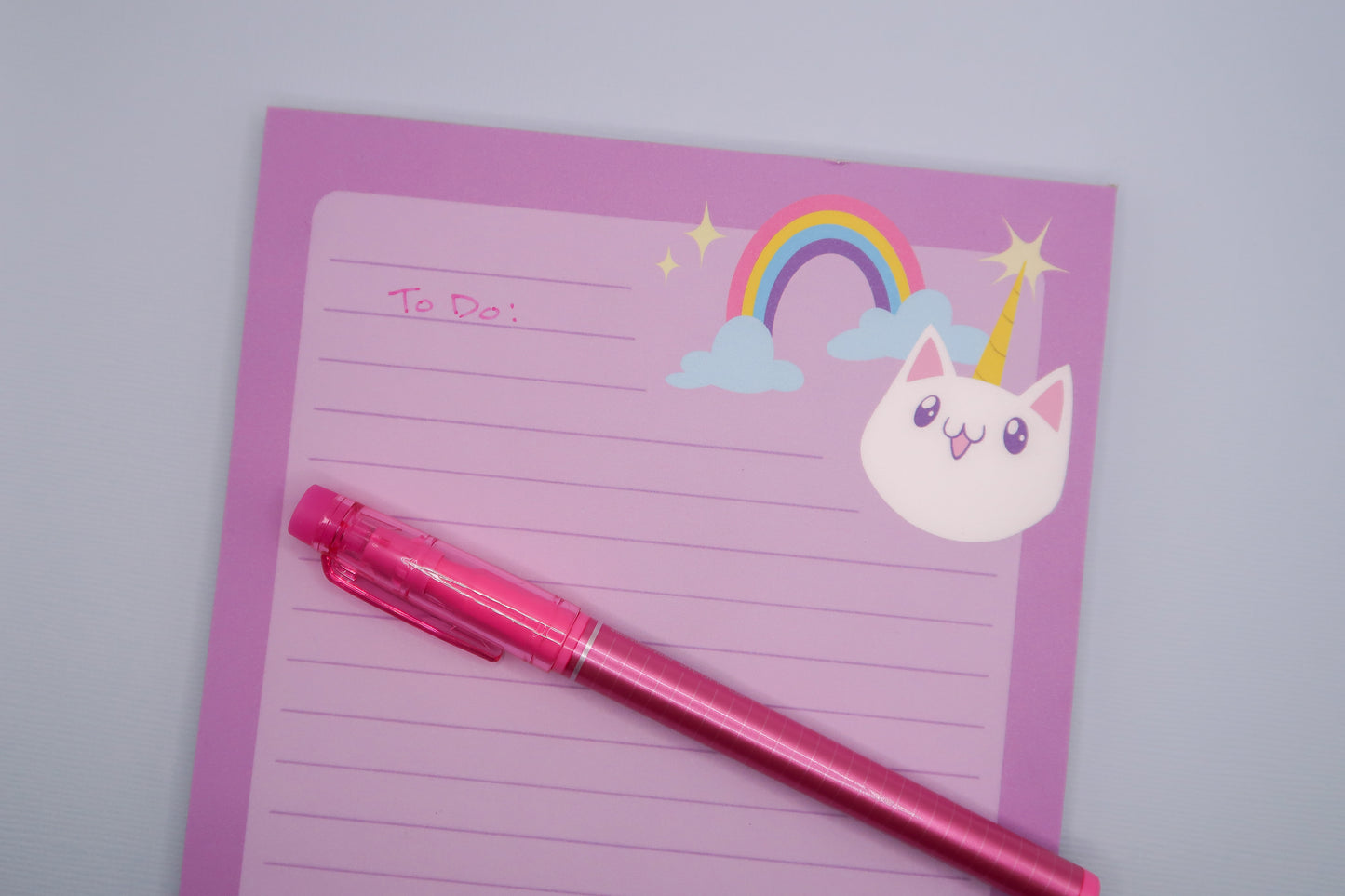 Unicorn Kitty Lined Notepad