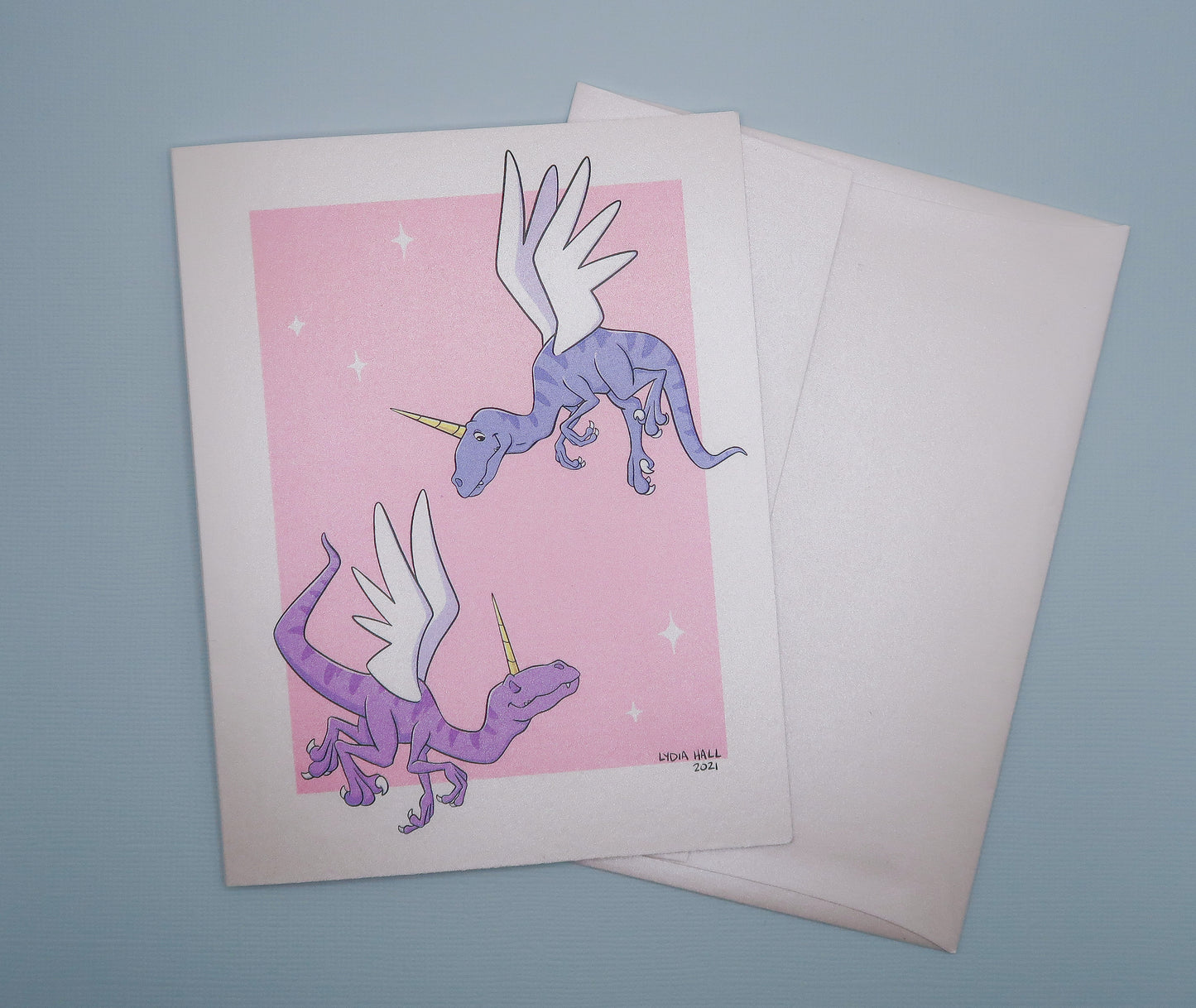 Raptorcorn Greeting Card with Envelope