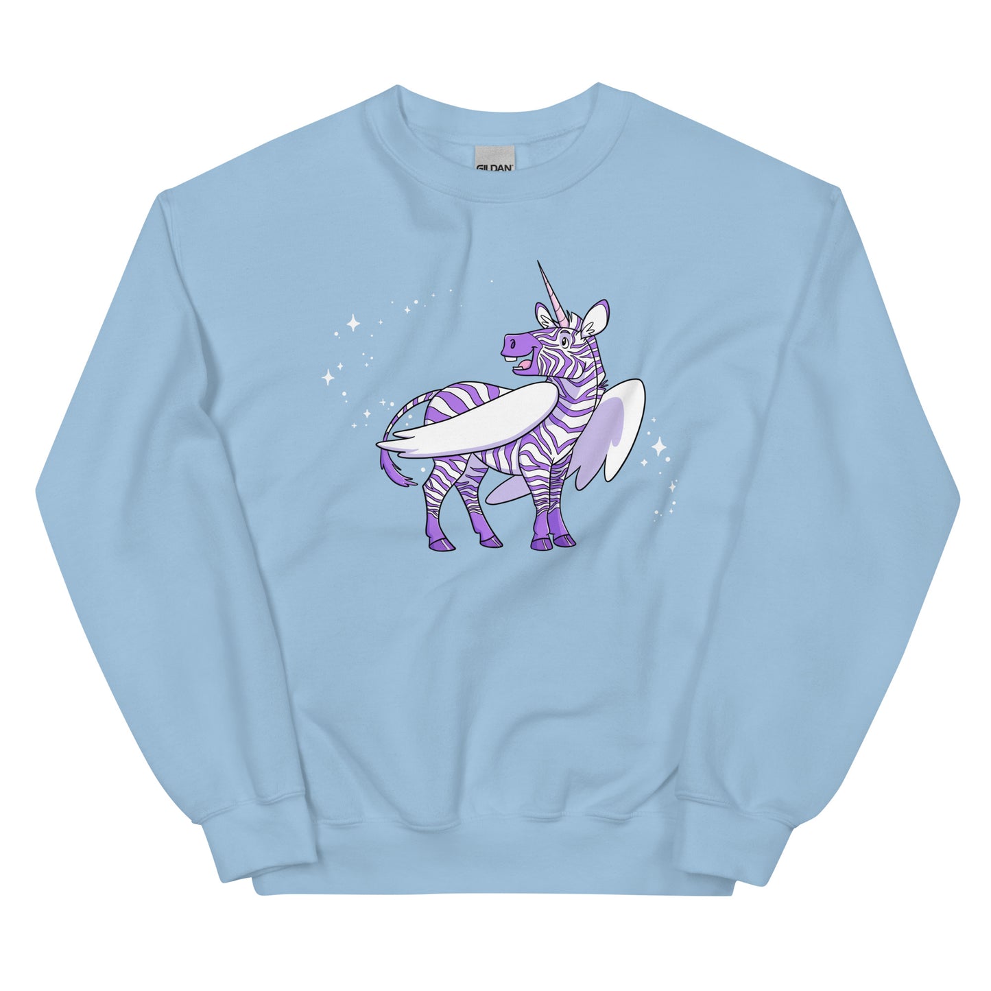 Zebra Unicorn Pegasus Unisex Sweatshirt
