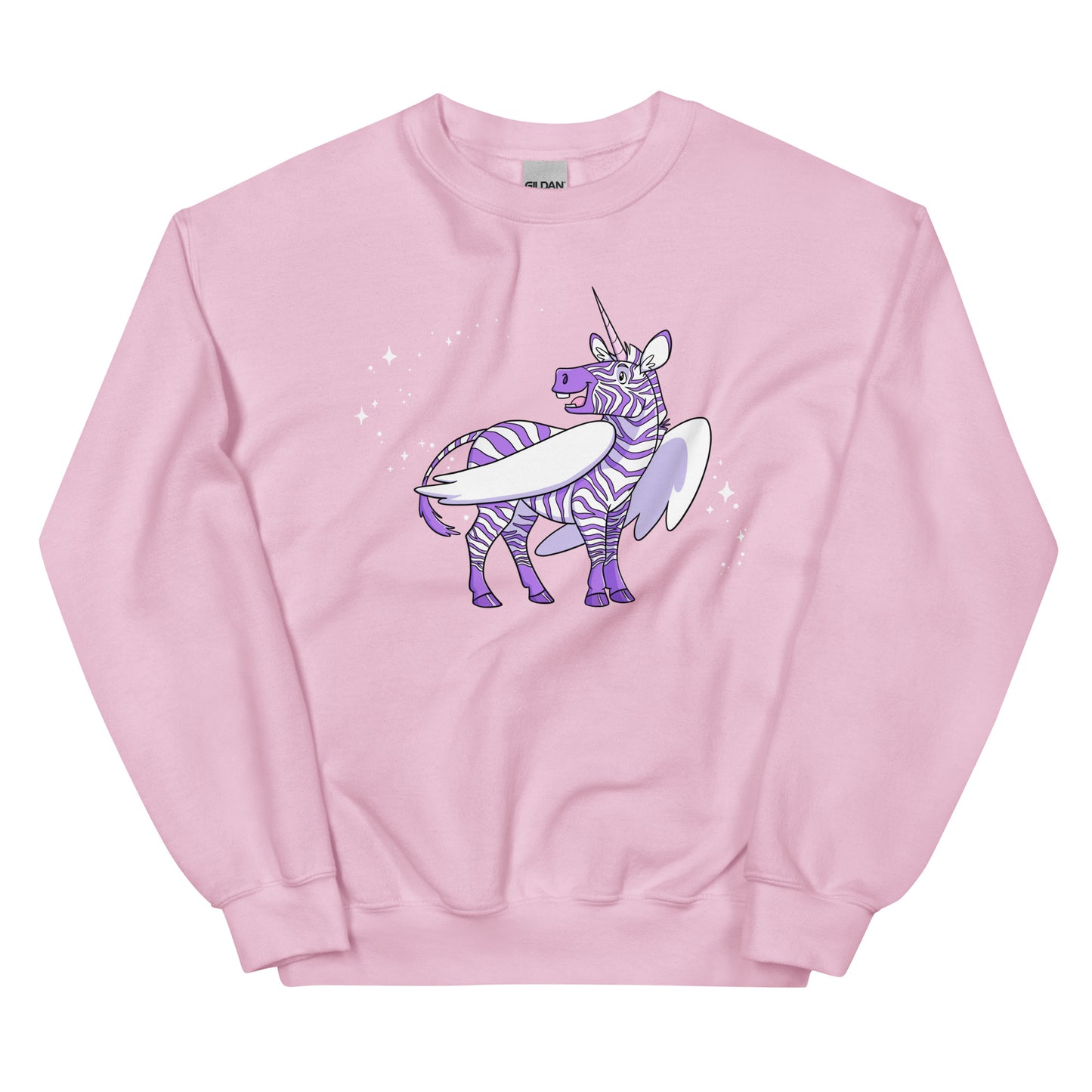 Zebra Unicorn Pegasus Unisex Sweatshirt