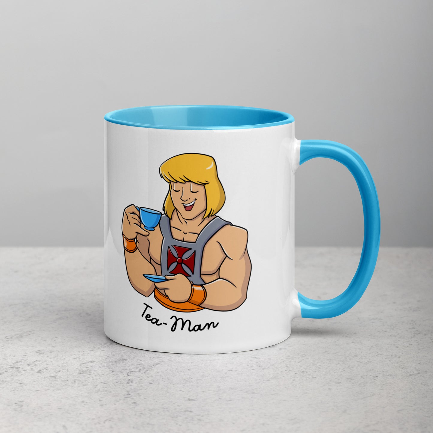 Tea Man Mug with Color Inside