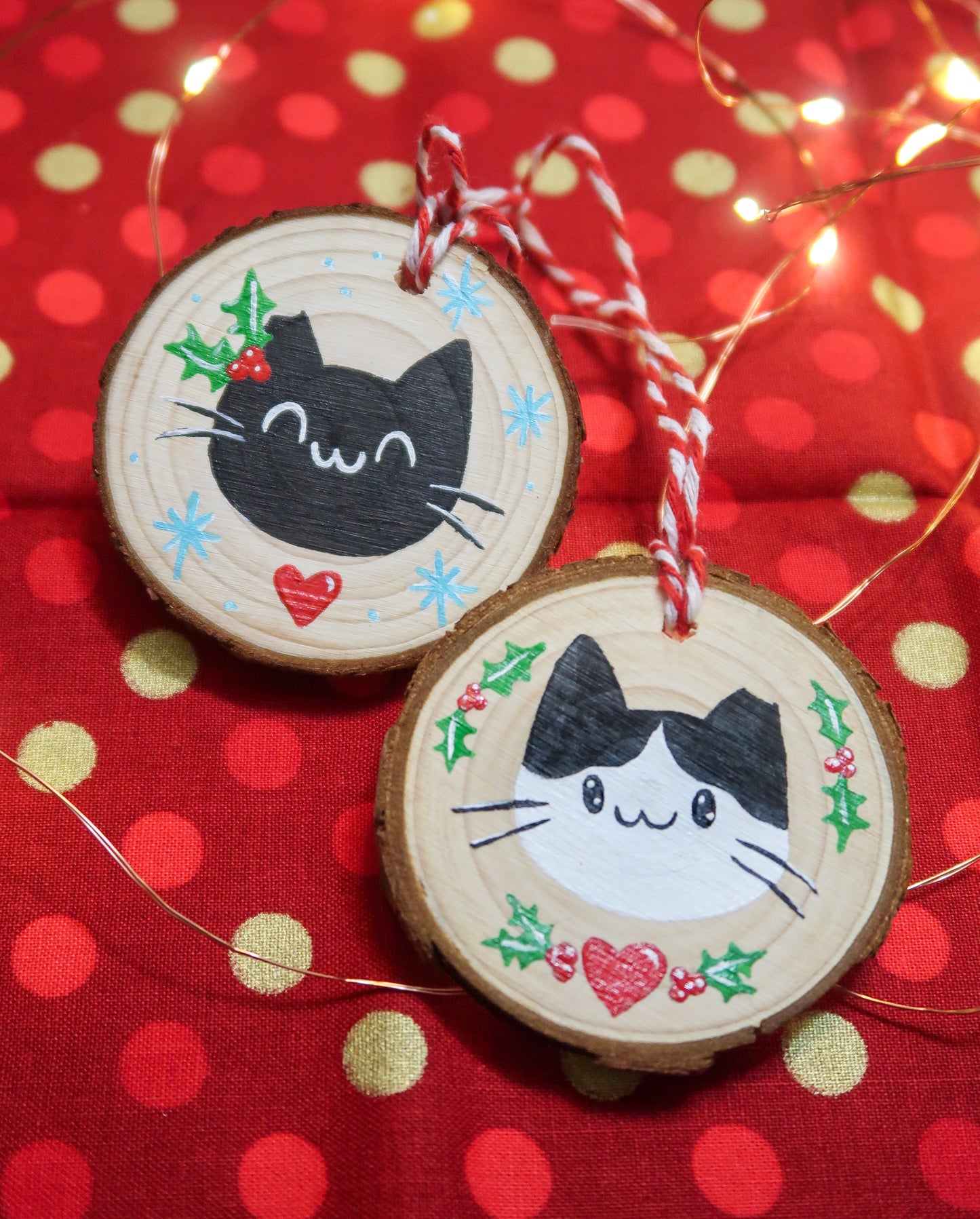 Custom Wooden Christmas Ornament Pet Portrait