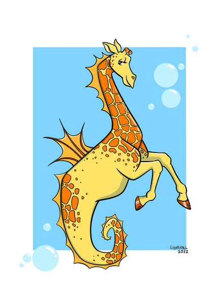 Sea Giraffe - Art Print