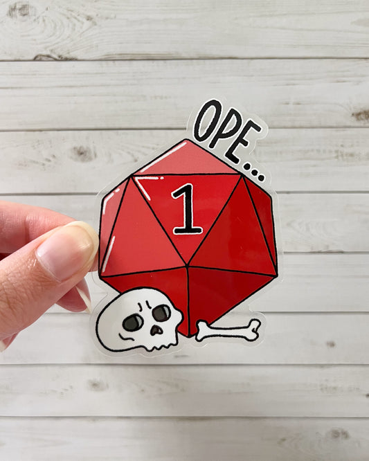 Ope Vinyl Sticker