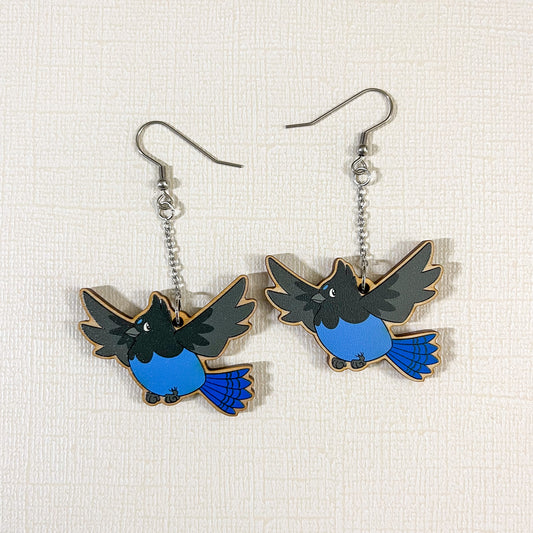 Steller's Jay Earrings