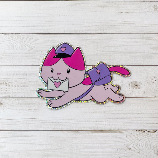 Valentine Kitty Vinyl Sticker