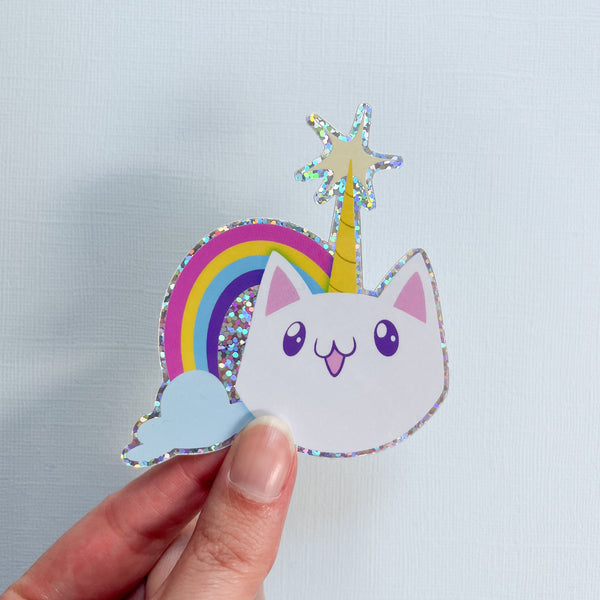 Cat Unicorn Vinyl Sticker