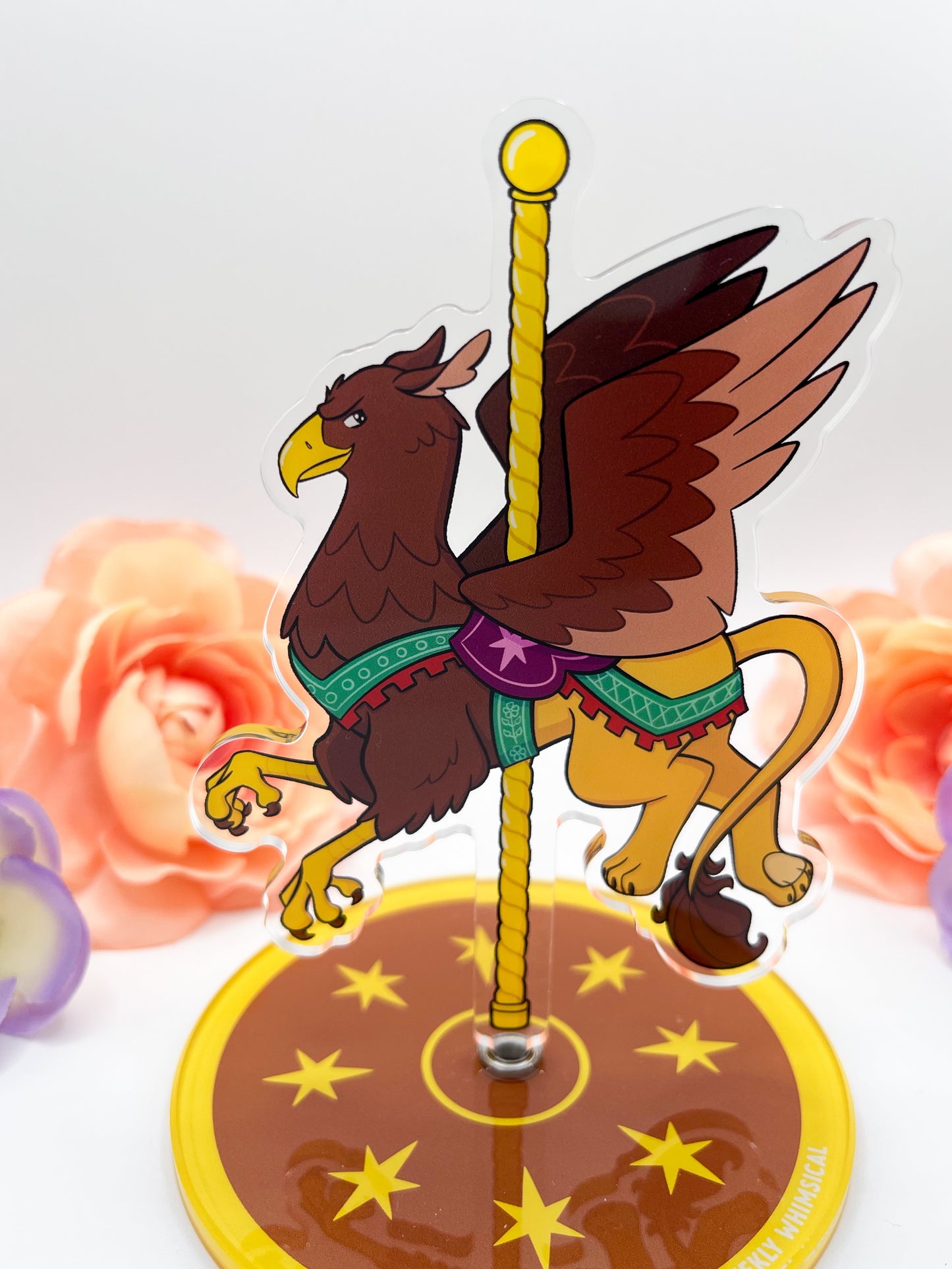 Mythical Carousel - Griffin Spinning Acrylic Standee
