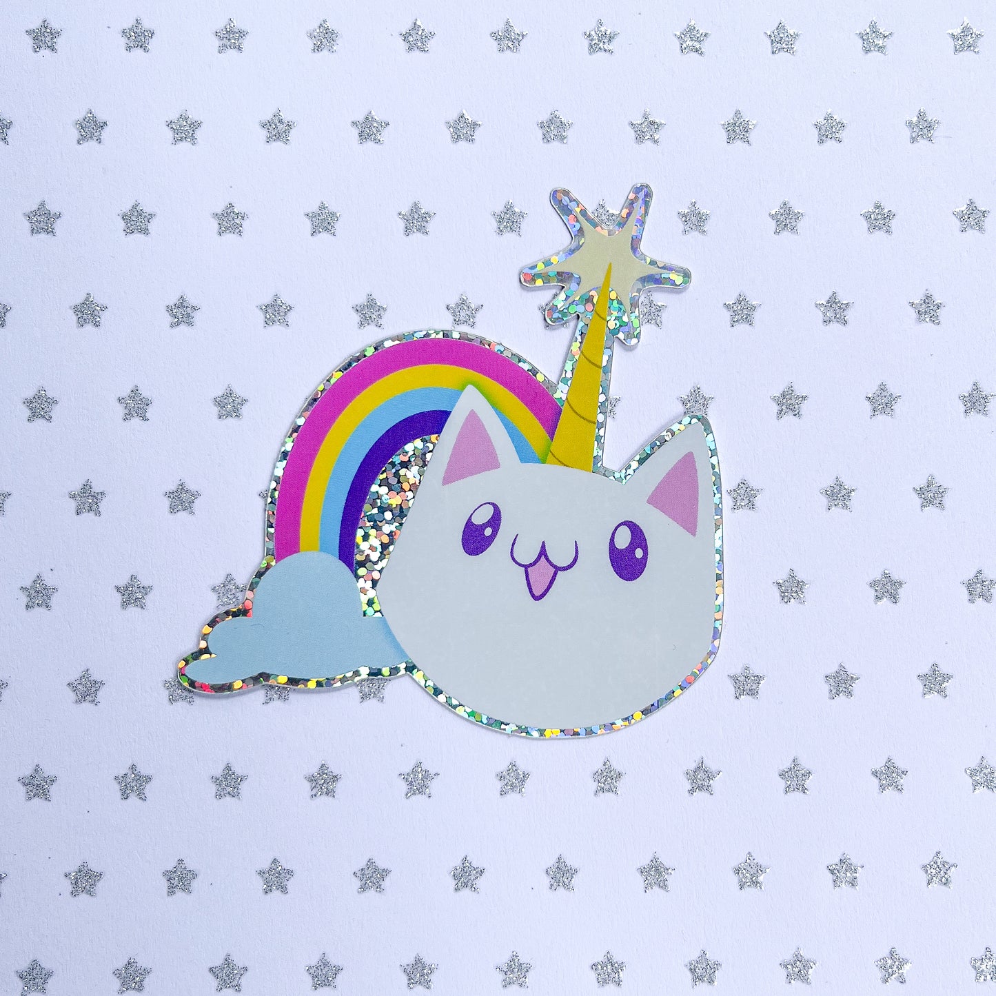 Cat Unicorn Vinyl Sticker