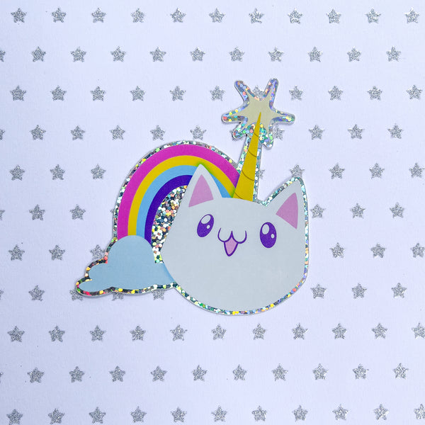 Cat Unicorn Vinyl Sticker