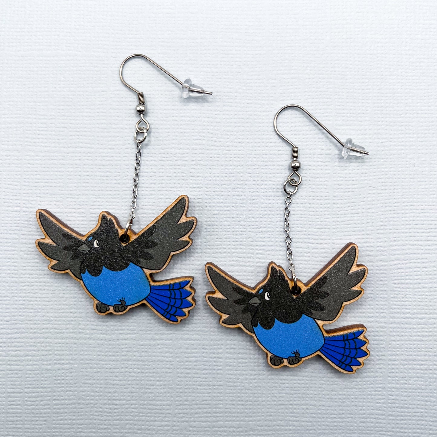 Steller's Jay Earrings