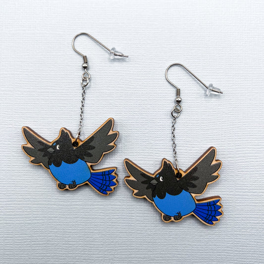 Steller's Jay Earrings