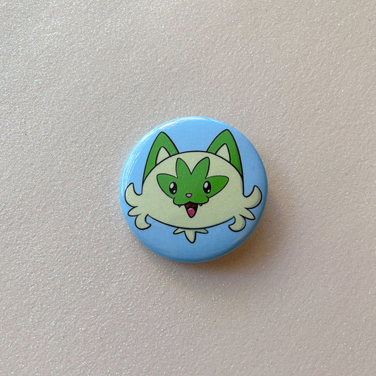 Grass Cat Button