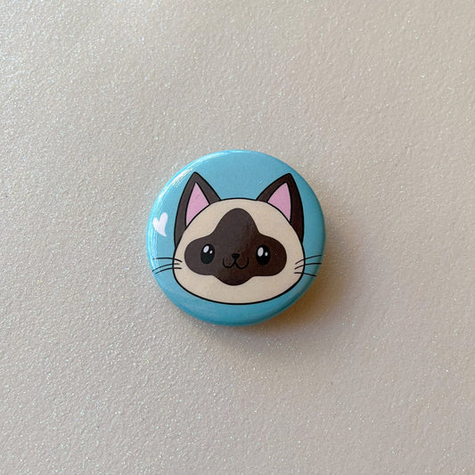 Siamese Cat Button