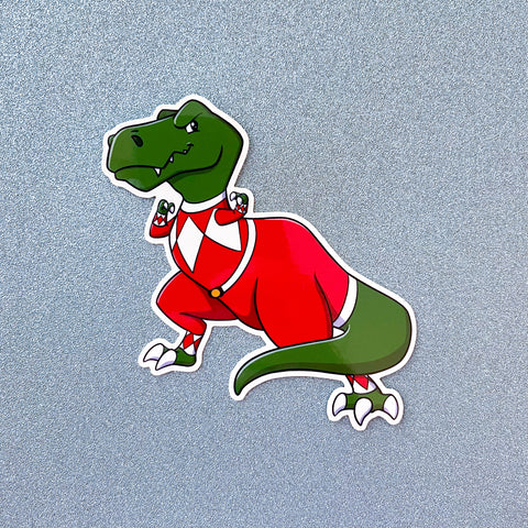 Red Dino Ranger Vinyl Sticker