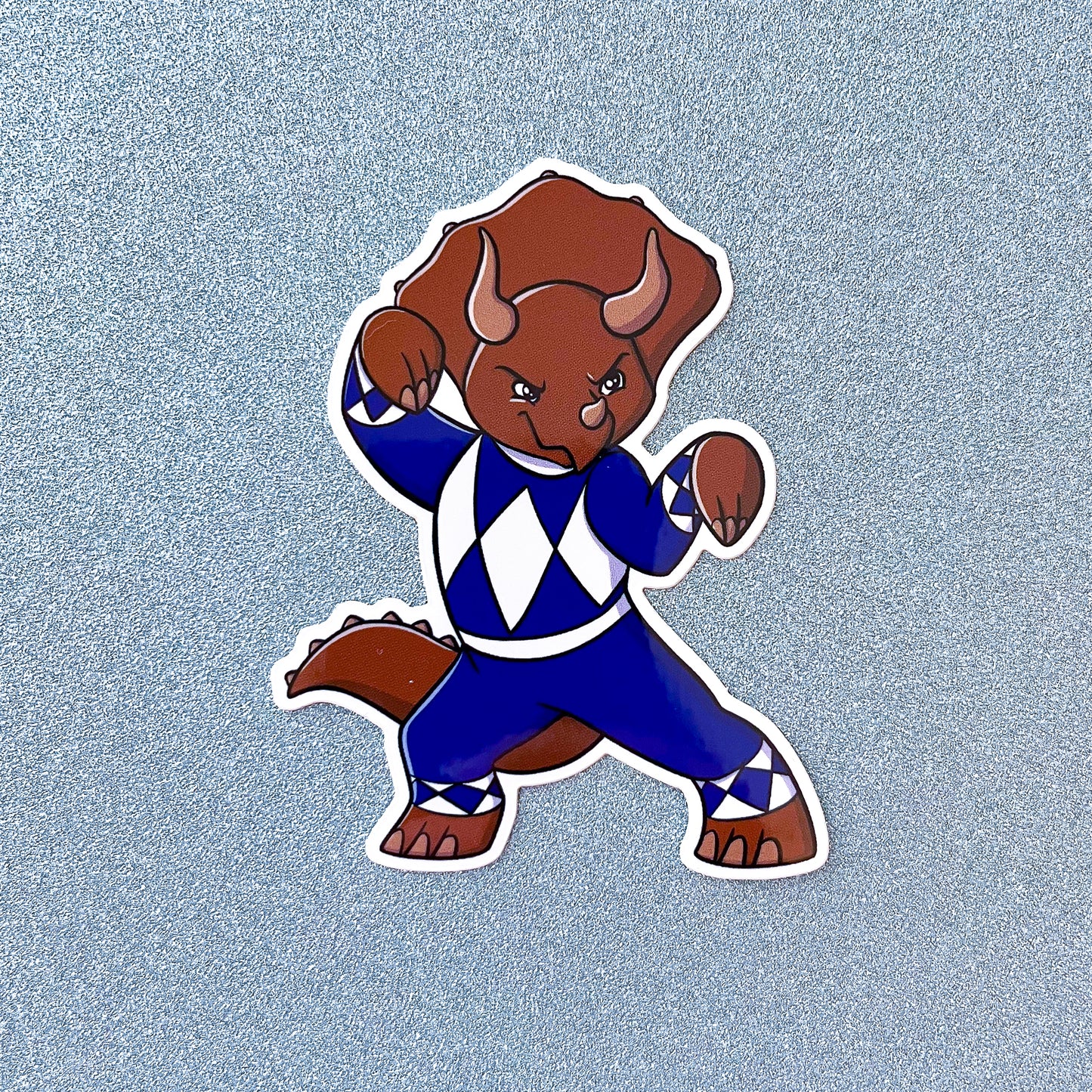 Blue Dino Ranger Vinyl Sticker