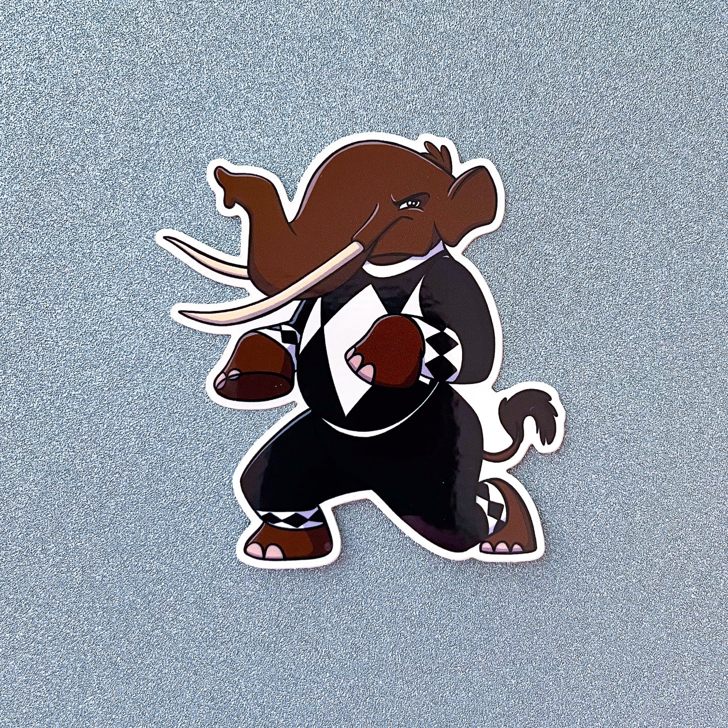 Black Dino Ranger Vinyl Sticker