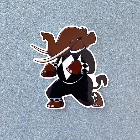 Black Dino Ranger Vinyl Sticker