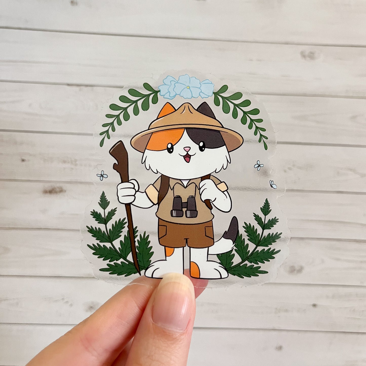 Adventure Cat Vinyl Sticker