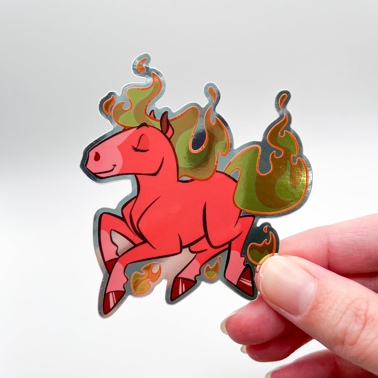 Fire Horse Vinyl Sticker