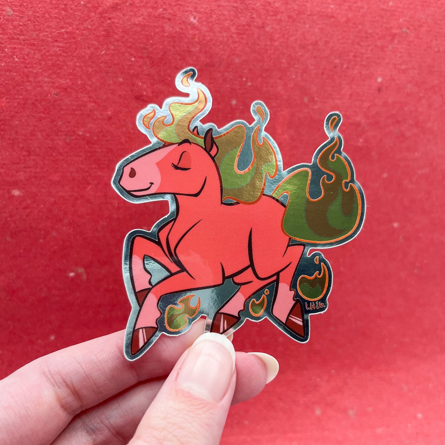 Fire Horse Vinyl Sticker