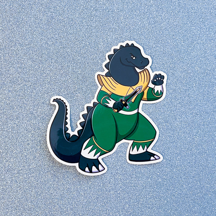 Green Dino Ranger Vinyl Sticker – geeklywhimsical
