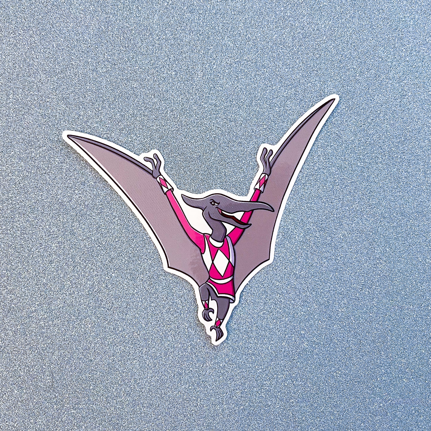 Pink Dino Ranger Vinyl Sticker