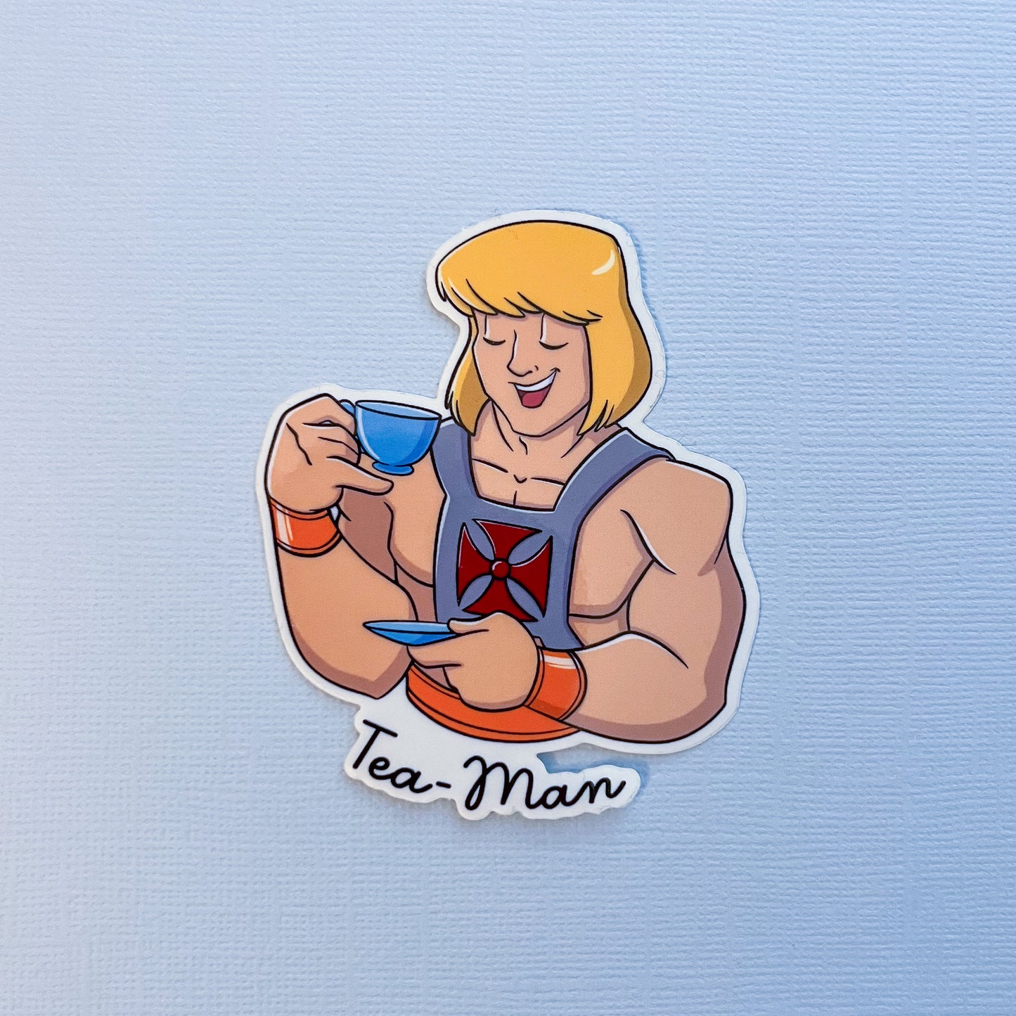 Tea Man Vinyl Sticker