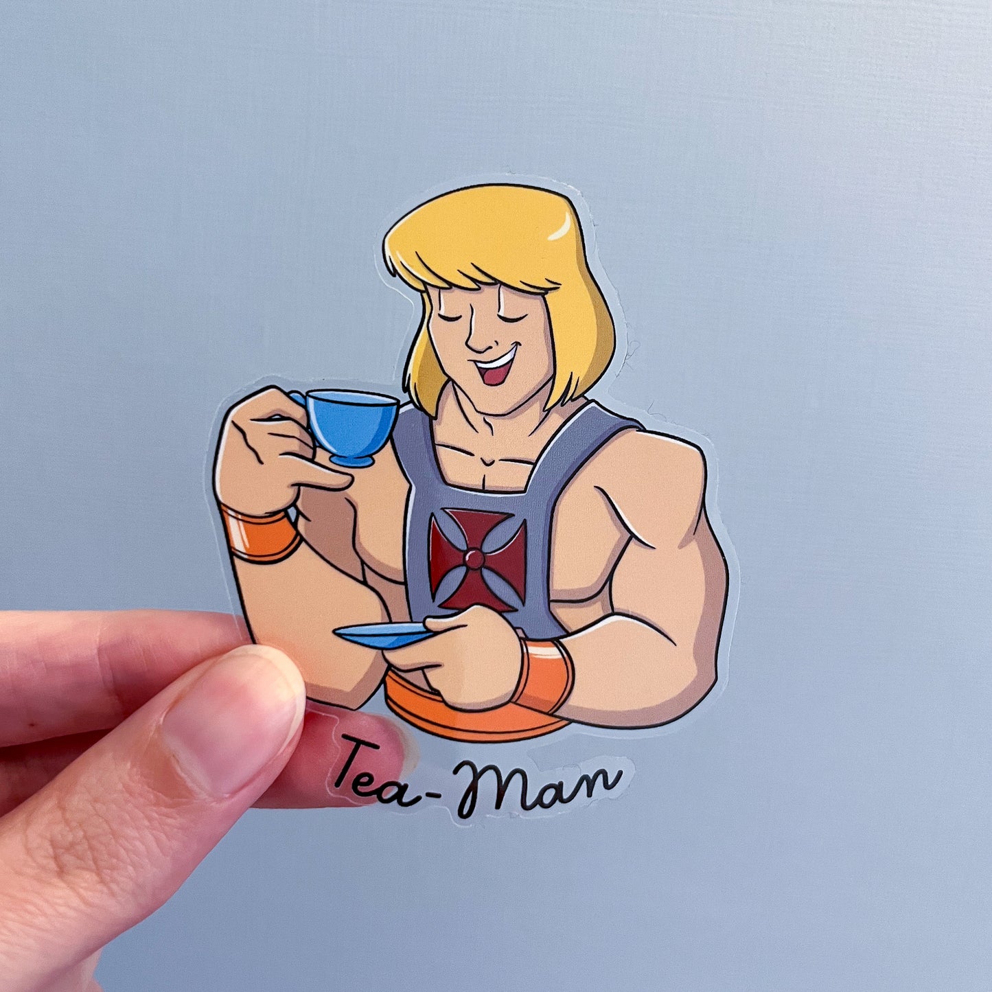 Tea Man Vinyl Sticker