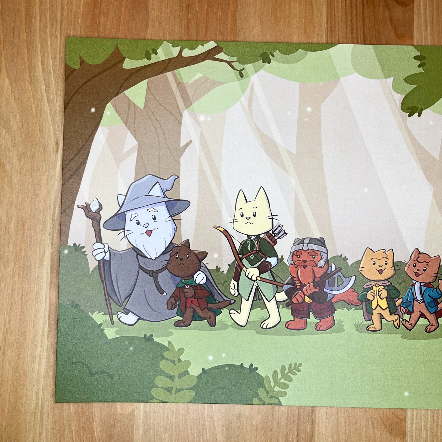 Fellowship of Cats Art Print