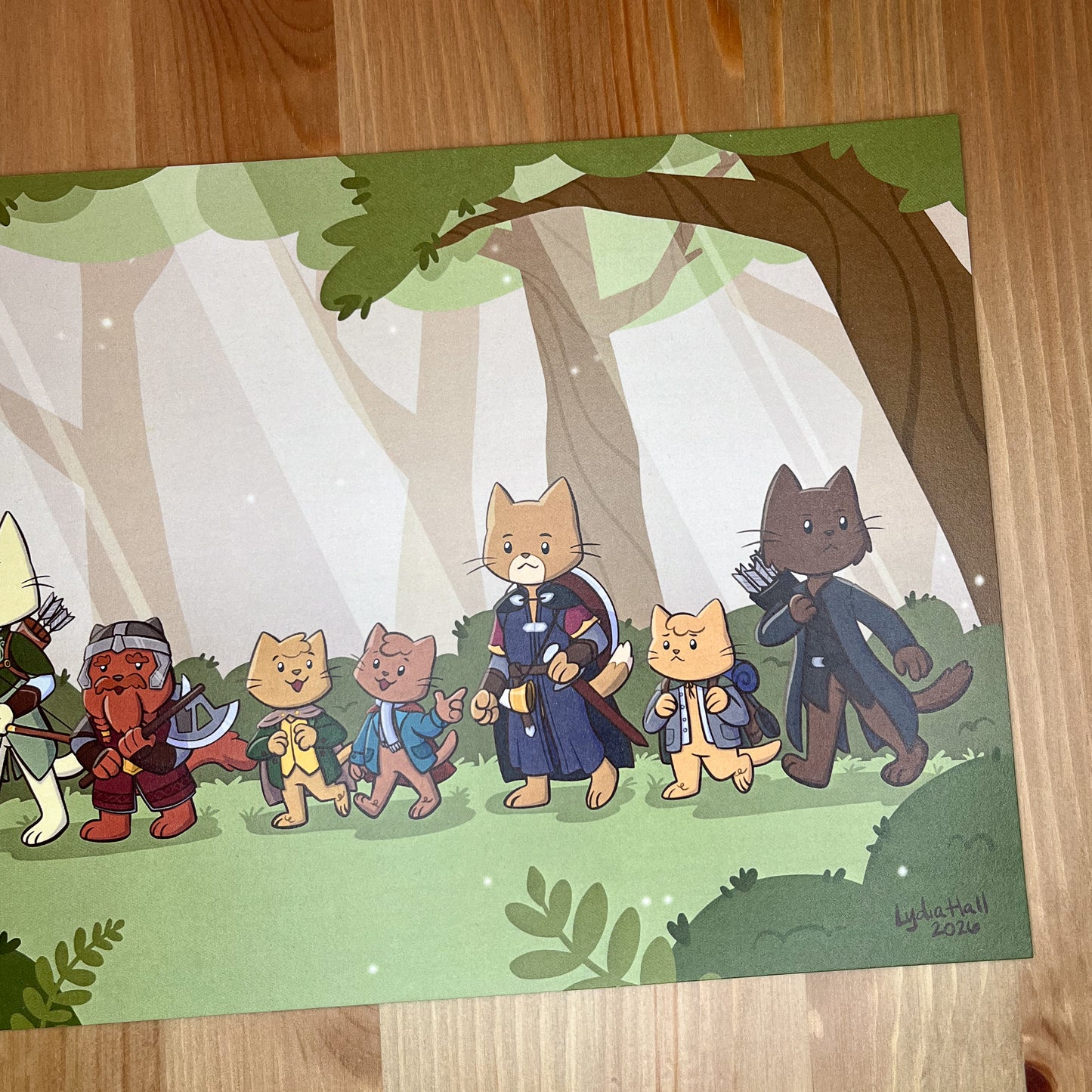 Fellowship of Cats Art Print