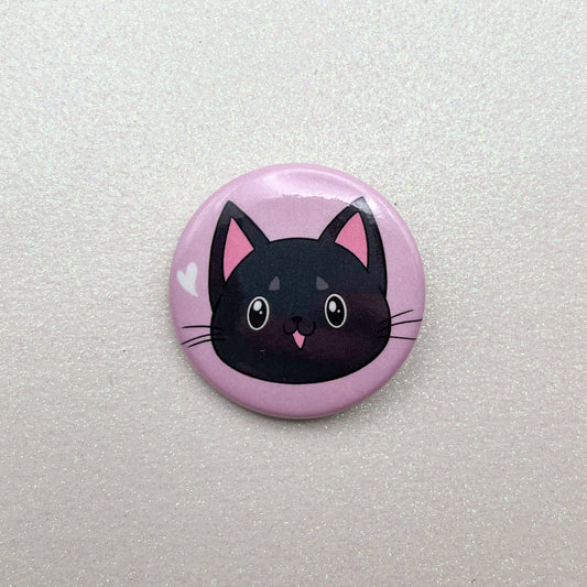 Black Cat Button
