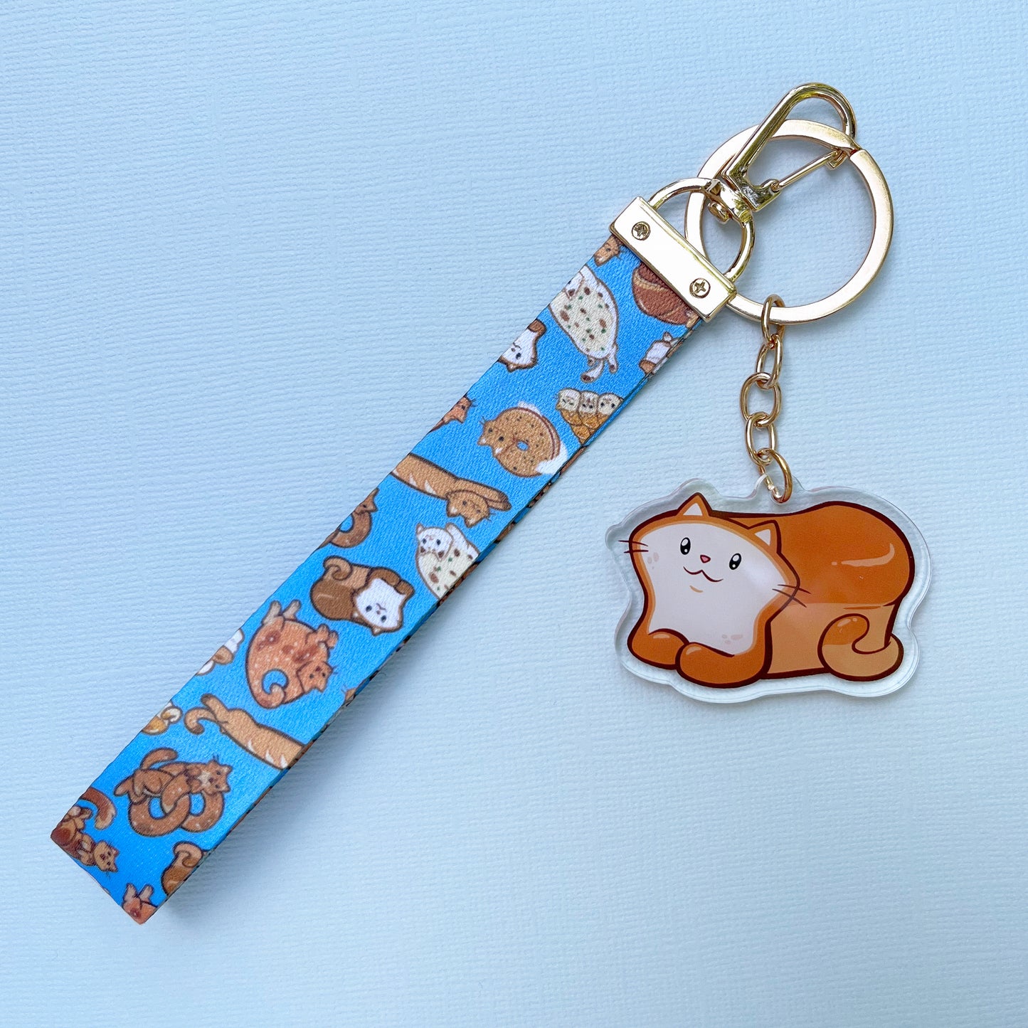 Bread Cat - Loaf Lanyard Keychain