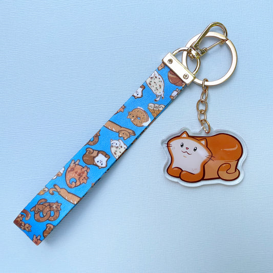 Bread Cat - Loaf Lanyard Keychain