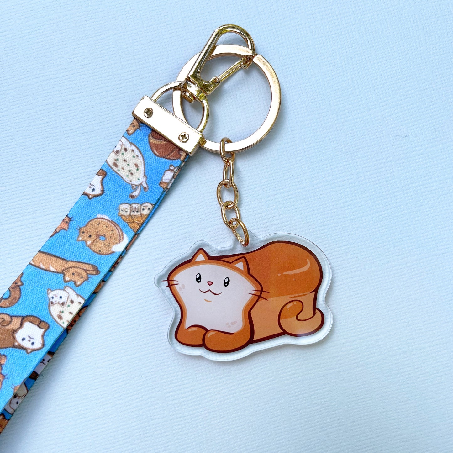 Bread Cat - Loaf Lanyard Keychain