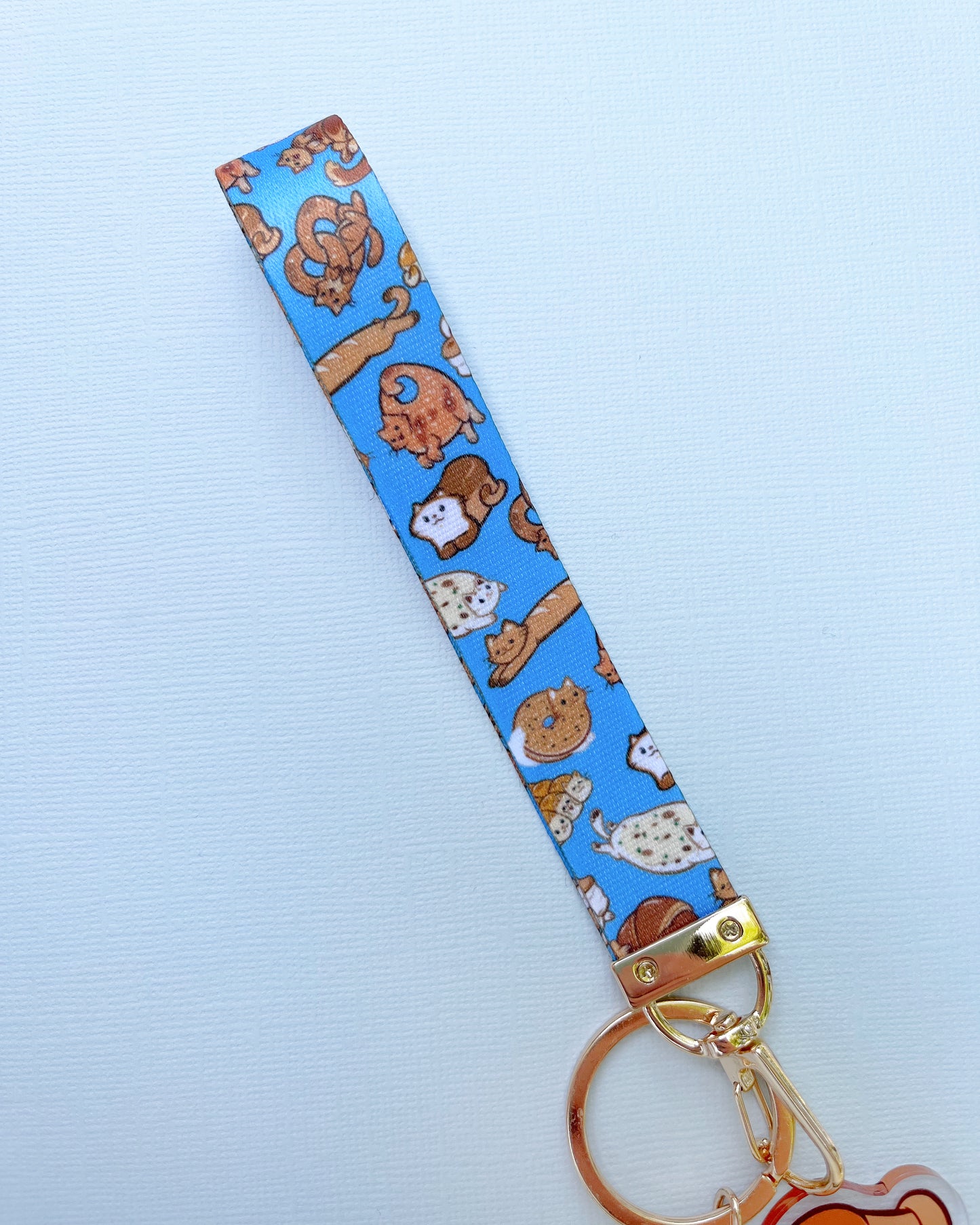 Bread Cat - Baguette Lanyard Keychain