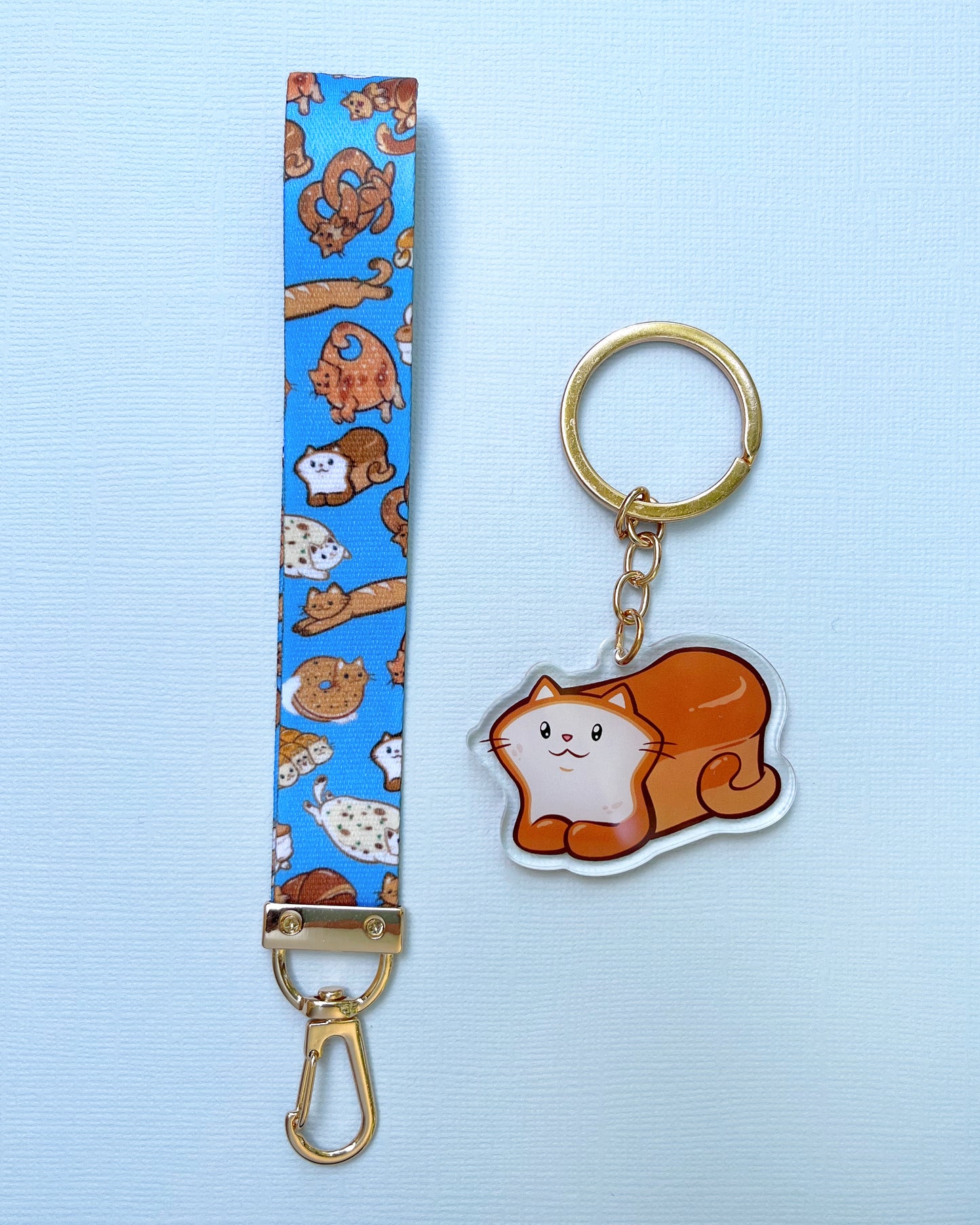 Bread Cat - Loaf Lanyard Keychain