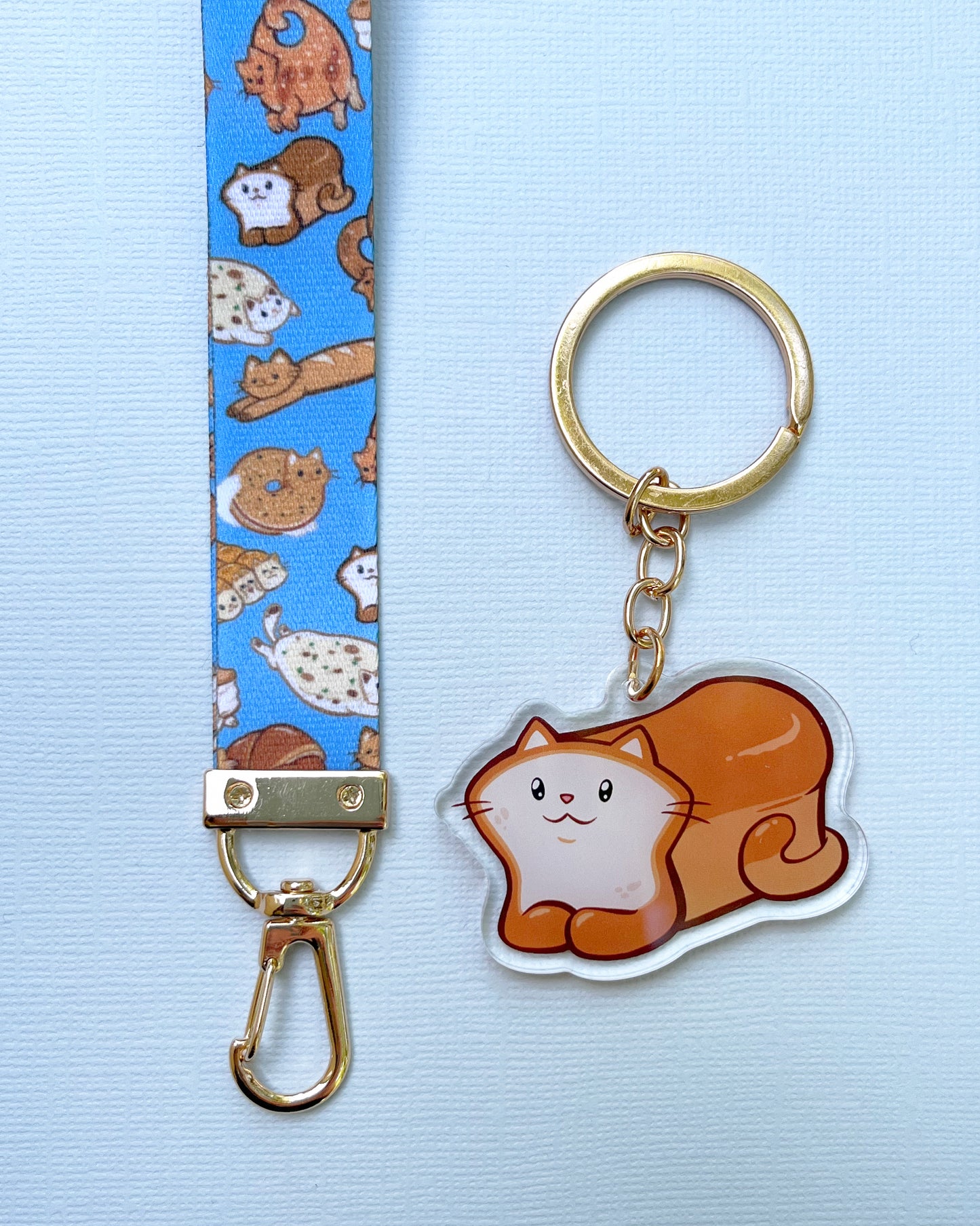 Bread Cat - Loaf Lanyard Keychain