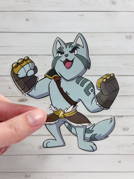 Vox Meowchina: Grog Vinyl Sticker