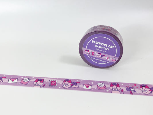 Valentine Kitty Washi Tape